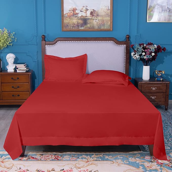 NTBAY Twin Extra-Long Flat Sheet Only - Image 4