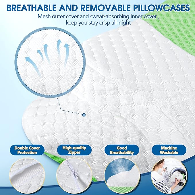 CHxxy Memory Foam Pillows, Cervical Pillow - Image 5
