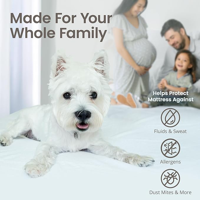 SafeRest Waterproof Mattress Protector Full Size – Absorbent Breathable Soft - Image 4
