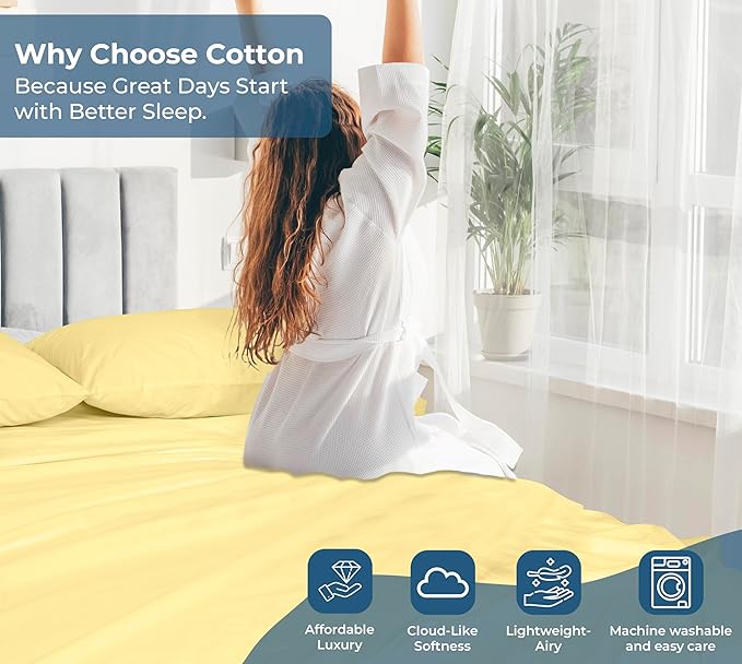 Royale Linens 100% Organic Cotton King Flat Sheet Only - Image 7