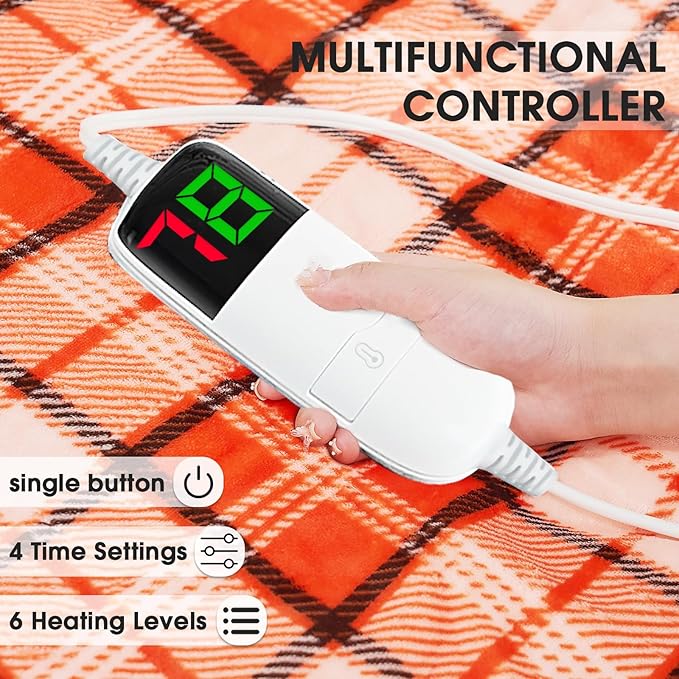 OCTROT Heated Electric Blanket Queen Size, 84X90 Heating Blanket Queen - Image 3