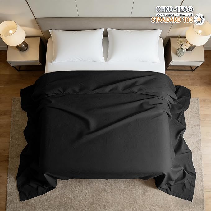 HBHLFZ Full Flat Sheets Only 2 Pack - Image 2