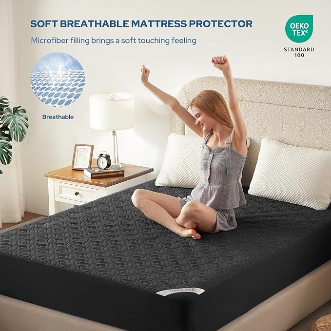 BEDLORE Waterproof Mattress Protector, Twin XL Size Mattress Pad - Image 3