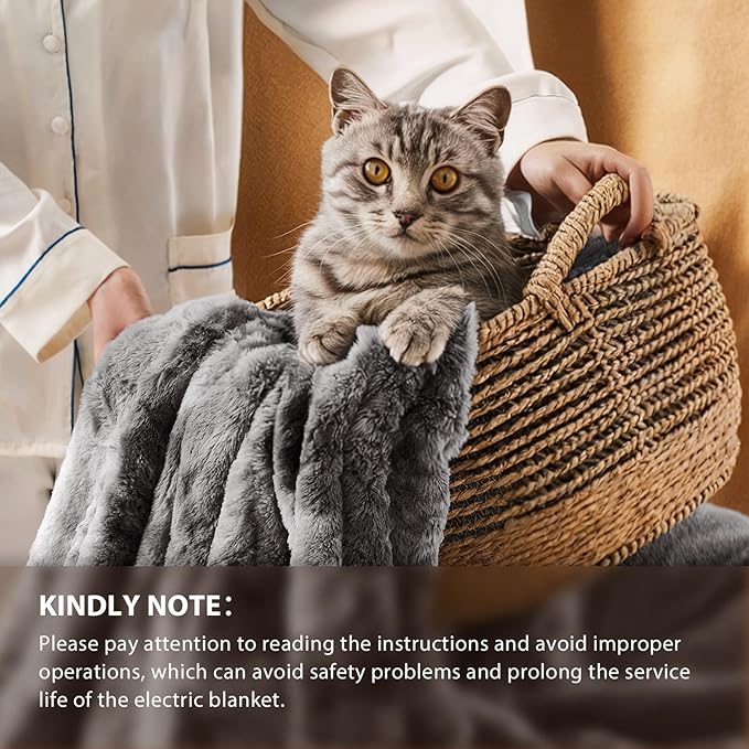 Homemate Electric Heated Blanket Twin Size - Image 6
