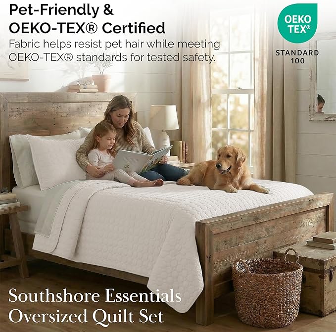 Southshore Fine Living, Inc. Quilted Summer Comforter, King Size Quilt Bedding - Image 7