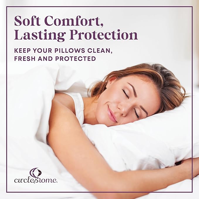 CirclesHome Pillow Protectors 12 Pack Standard Zippered - Image 7