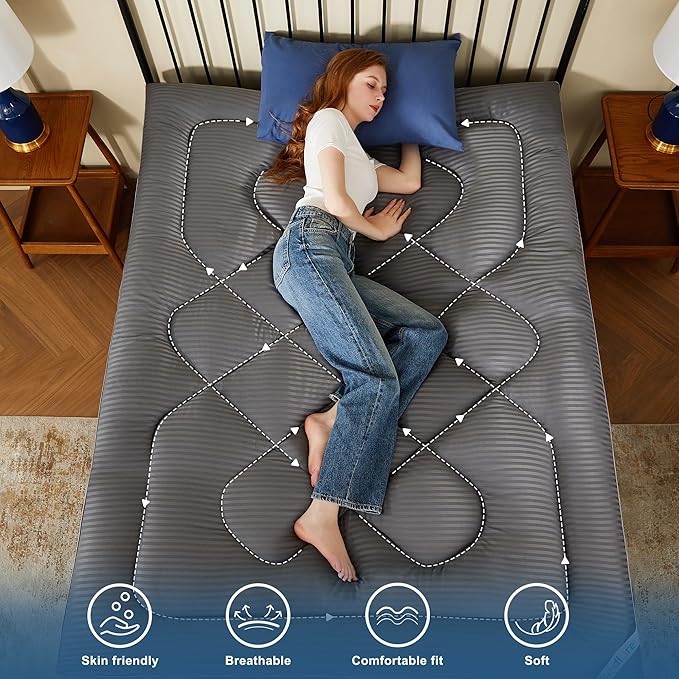 BEDLORE Full Mattress Topper, Thick Pillow Top Pad - Image 6
