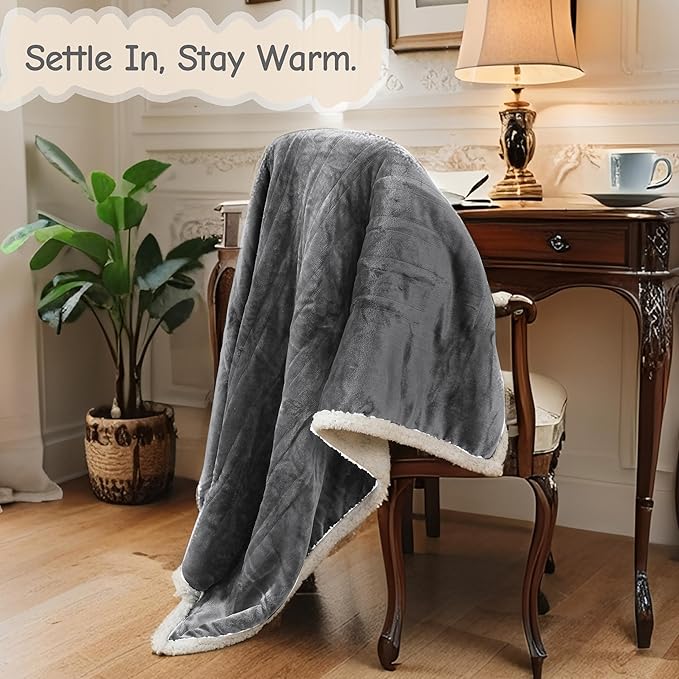 Electric Heated Blanket Full Size 72"x84", Soft Flannel - Image 5