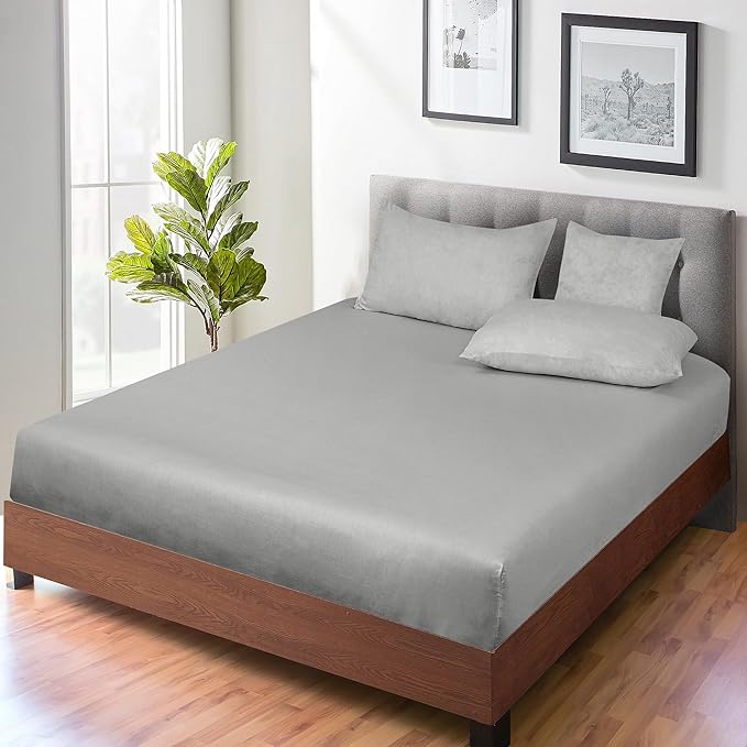 ROYALE LINENS 300 Thread Count 100% Long Staple Combed Cotton Fitted Sheet King - Image 7