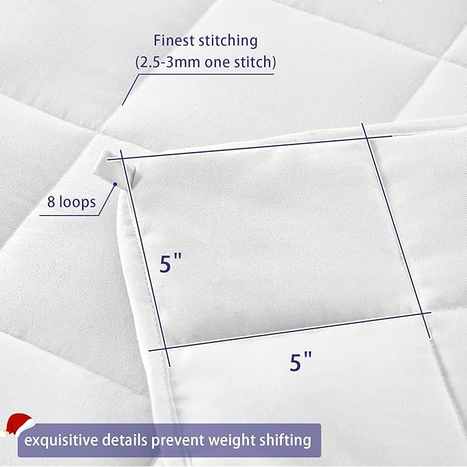 yescool Weighted Blanket for Adults Cooling Heavy Blanket for Sleeping Perfect - Image 5