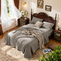 LBRO2M 1000 Thread Count 100% Egyptian Cotton Sheets Set California King Size by LBRO2MBedding