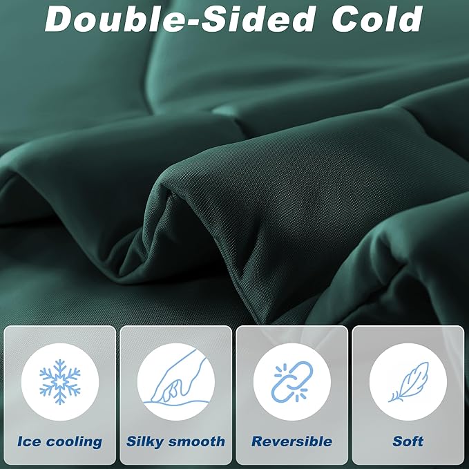 Cooling Comforter Twin Size, Double-Sided Cold Tech Quilted Bed Comforters - Image 3