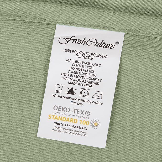 FreshCulture Queen Flat Sheets Only 2 Pack - Image 7