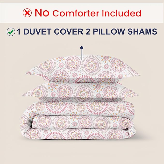 Kotton Culture 120"x98" 3 Pc Oversized King Duvet Cover Set 100% Egyptian Cotton - Image 2