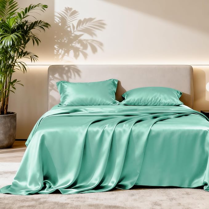 Love's cabin Twin Satin Sheets Sets by Lovescabin
