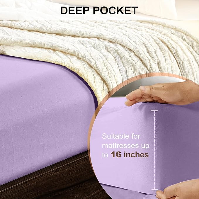 FreshCulture Queen Fitted Sheet - Image 4