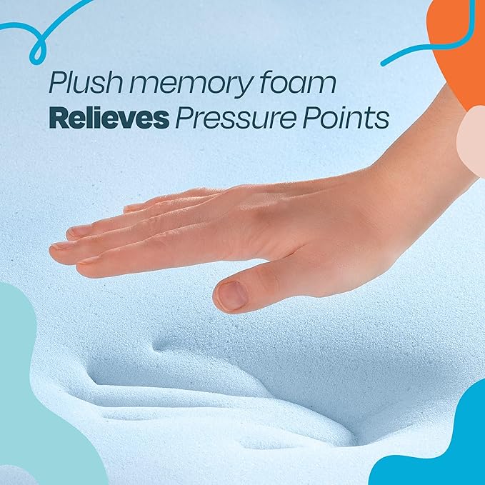 Linenspa Memory Foam Mattress Topper, Twin XL Size - Image 3