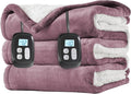 LaffyLo Electric Heated Blanket King Size 90 x 100, Dual Control, Fast Heating by LAFFYLO