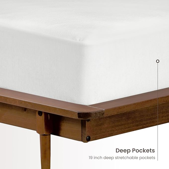 Bioweaves Organic Cotton Jersey Waterproof Crib Mattress Protector | 28" x 52" - Image 5