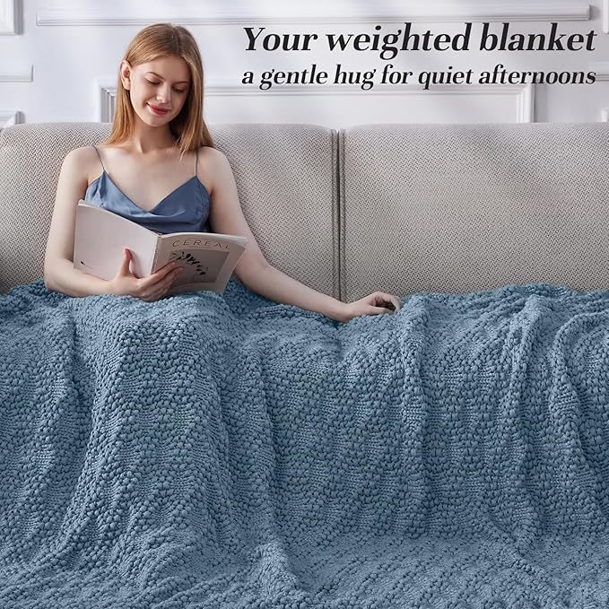 Anysay Knitted Weighted Blanket - Image 4