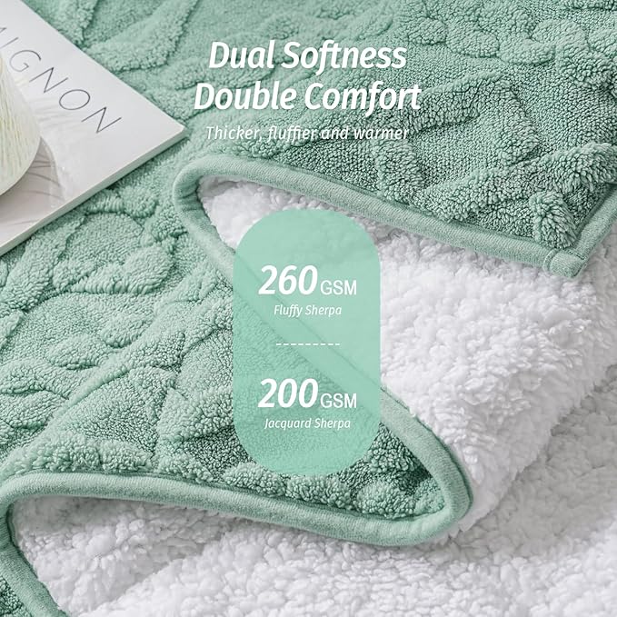 Wemore Weighted Blanket for Adults Twin Size 12 lbs, Dual Sided Soft Fuzzy - Image 2