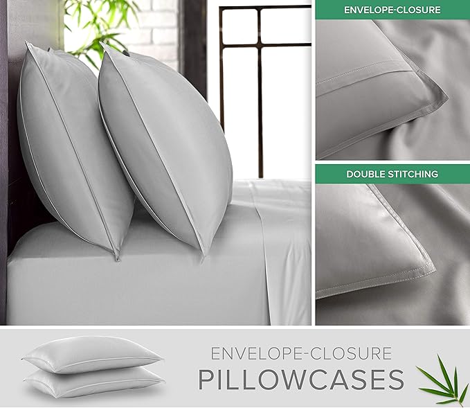 Pure Bamboo Twin XL Sheets, Genuine 100% Organic Viscose Derived from Bamboo - Image 3