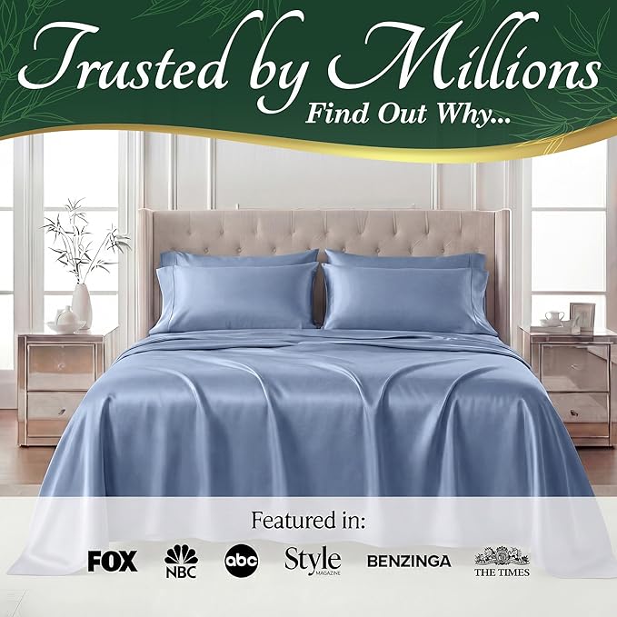 DECOLURE 100% Viscose Derived from Bamboo Sheets King Size - Image 5