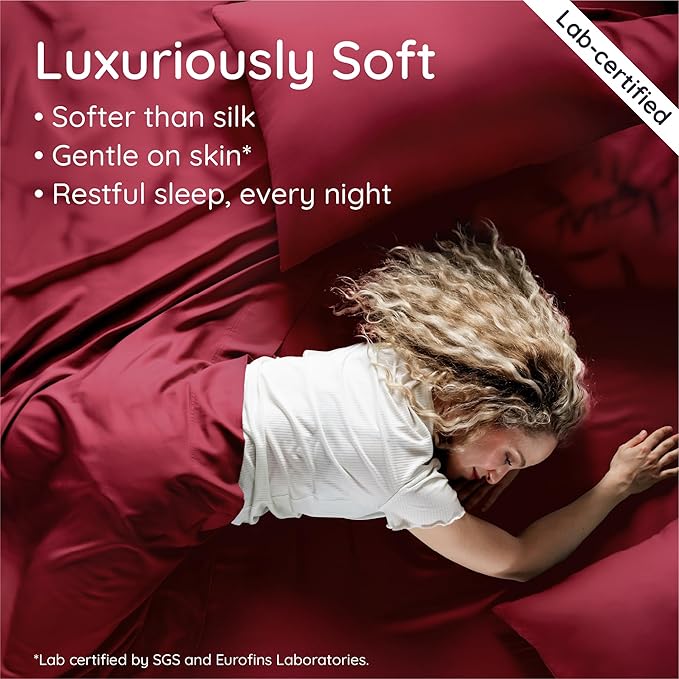 Bambaw 100% Viscose Derived from Bamboo Fitted Sheet Only, Full Size Fitted Bed - Image 4