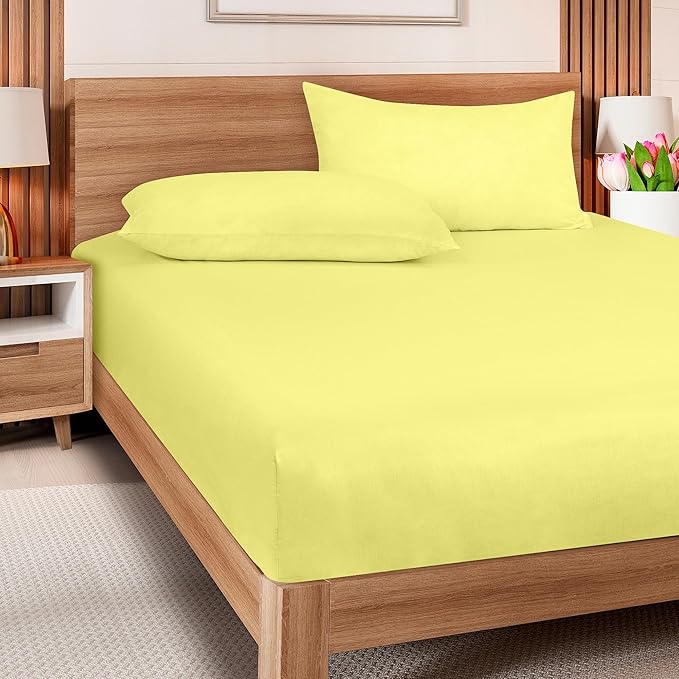 ROYALE LINENS 300 Thread Count 100% Long Staple Combed Cotton Fitted Sheet Queen - Image 8
