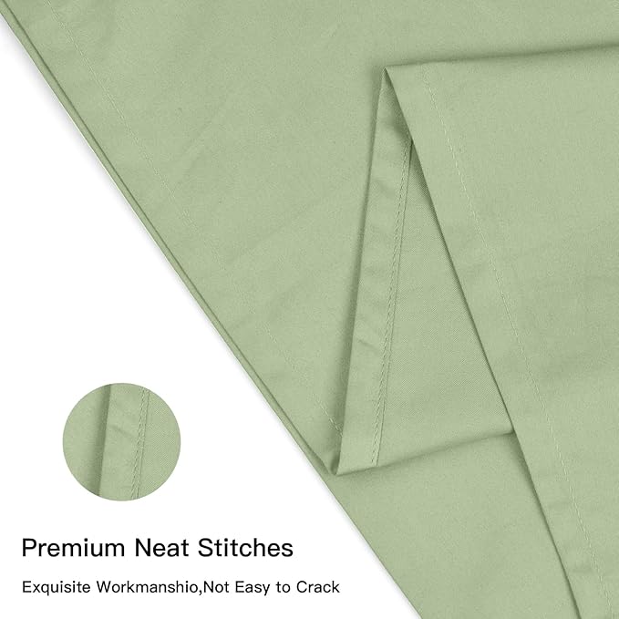 100% Cotton Standard Pillowcases Set of 2, Deep Dream 600 Thread Count Pillow - Image 4