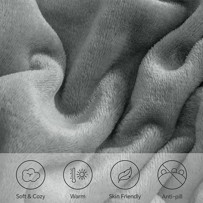 BEDELITE Flannel Sheets Twin Size Grey - Image 5