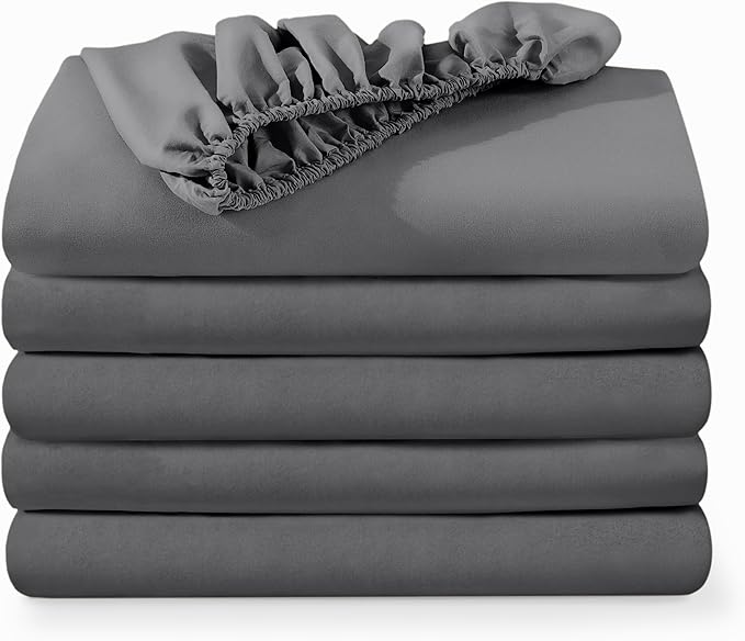 Bare Home 5-Pack Fitted Bottom Ultra-Soft Sheets Queen by BareHome