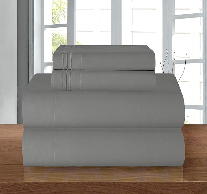 Elegant Comfort Luxury 1500 Premium Hotel Quality Microfiber 4-Piece Sheet Set - Image 9