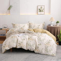 OAITE Duvet Cover Set King Size Floral Pattern 600 Thread Count Ultra Soft 100% by OAITE