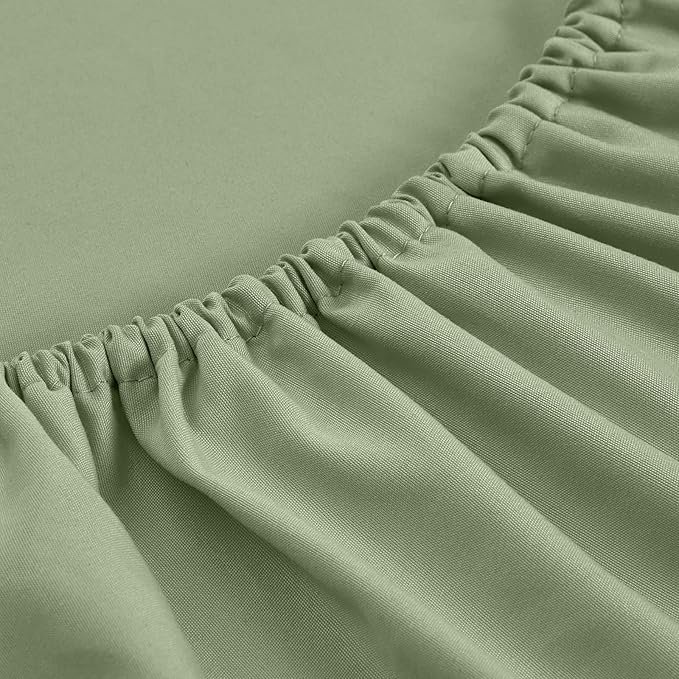 FreshCulture Twin Fitted Sheets, Bulk Pack of 6, Deep Pocket, Soft Microfiber - Image 2