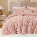 BEDELITE Fleece Oversized Queen Comforter Set -Super Soft & Warm Fluffy Dusty by BEDELITE