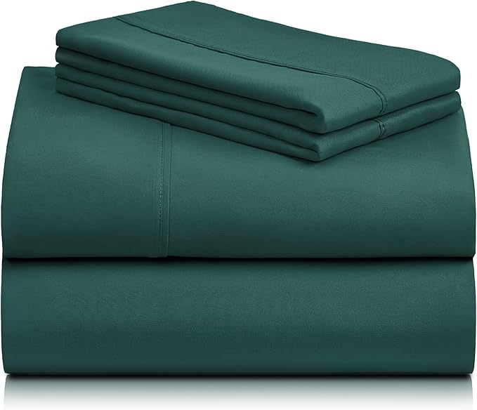LuxClub 4 PC King Sheet Set, Breathable Luxury Bed Sheets, Deep Pockets 18" - Image 9