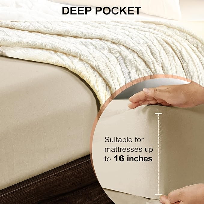 FreshCulture Full Fitted Sheet Only 2 Pack - Image 4