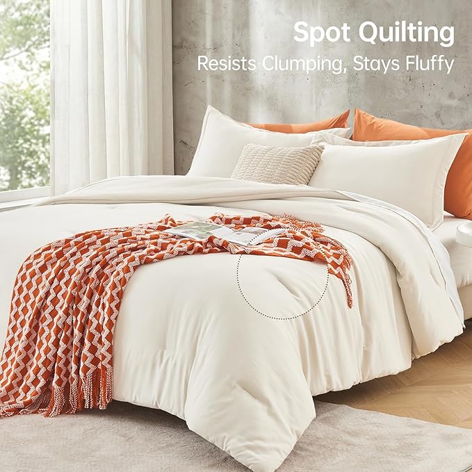 MUXHOMO Twin/Twin XL Comforter Set, All Season Ultra Soft Down Alternative - Image 5