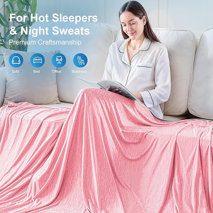 KMUSET Cooling Blanket Twin XL, Double Sided Summer Cooling Blankets - Image 8