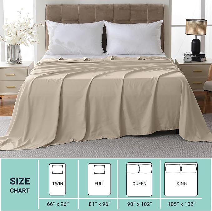 ZPECC Bulk Flat Sheets Only Full Size 6 Pack, Easy Sort Top Bed Sheet by - Image 5