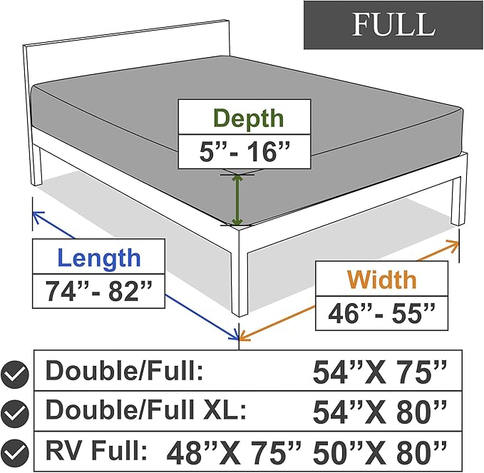 Soft Stretch Full Size Fitted Sheet Only - Image 6