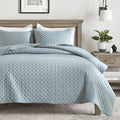 HORIMOTE HOME Quilt Queen Size Chambray Blue, Lightweight Quilts by HORIMOTEHOME