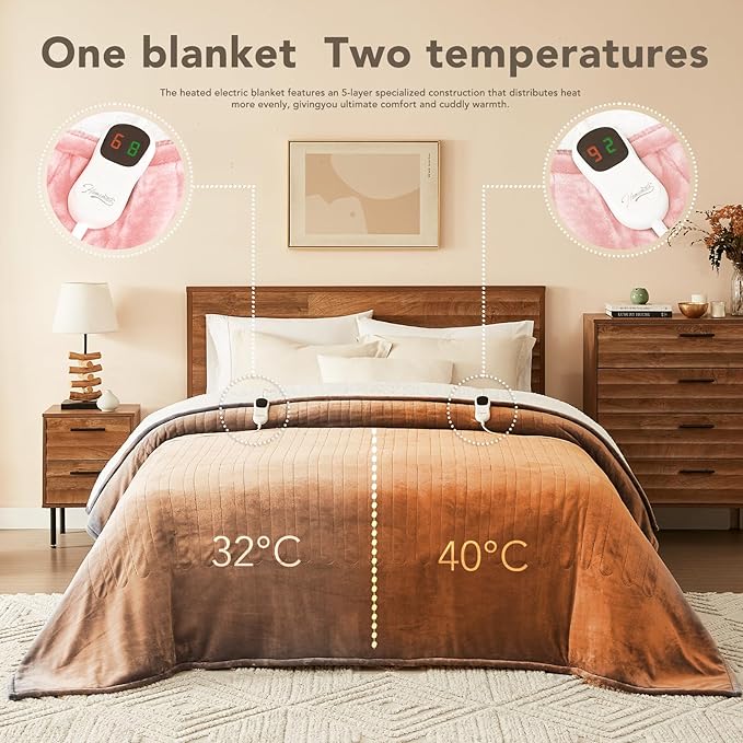 Homemate Electric Heated Blanket Queen - Image 6