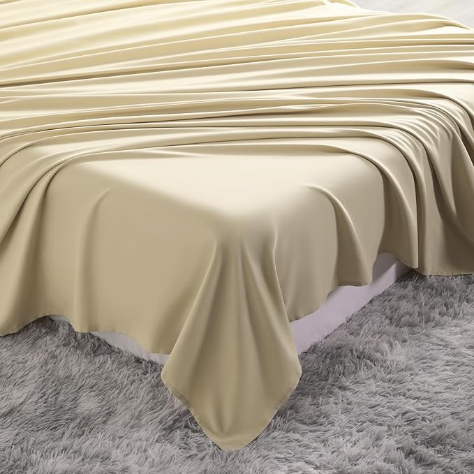 NTBAY Twin Extra-Long Flat Sheet Only - Image 7