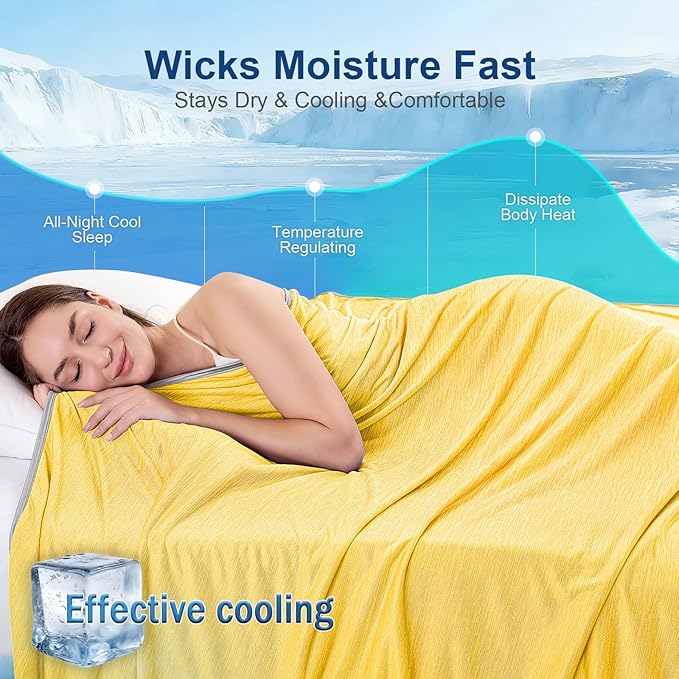 KMUSET Cooling Blanket King Size, Double Sided Summer Cooling Blankets - Image 4