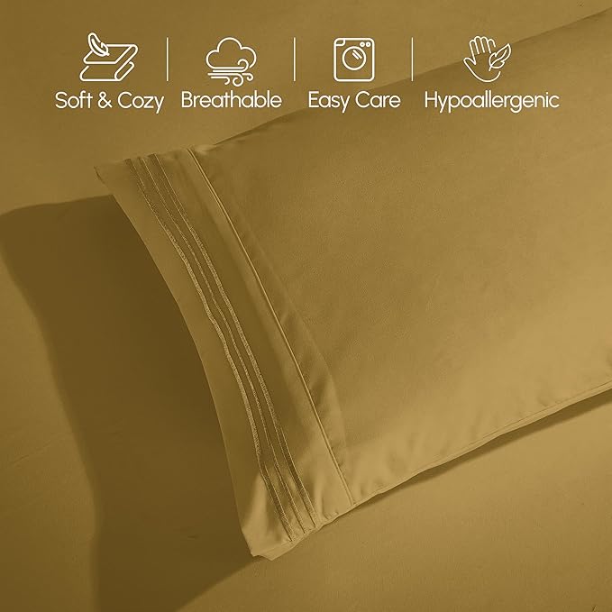 Elegant Comfort Luxurious 1500 Premium Hotel Quality Microfiber Three Line - Image 5