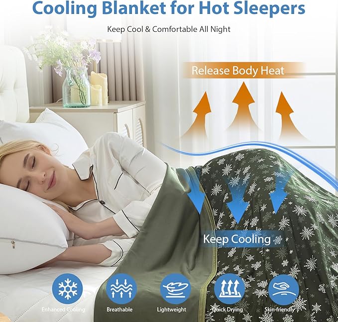 OIGAE Cooling Blanket for Hot Sleepers - Image 2