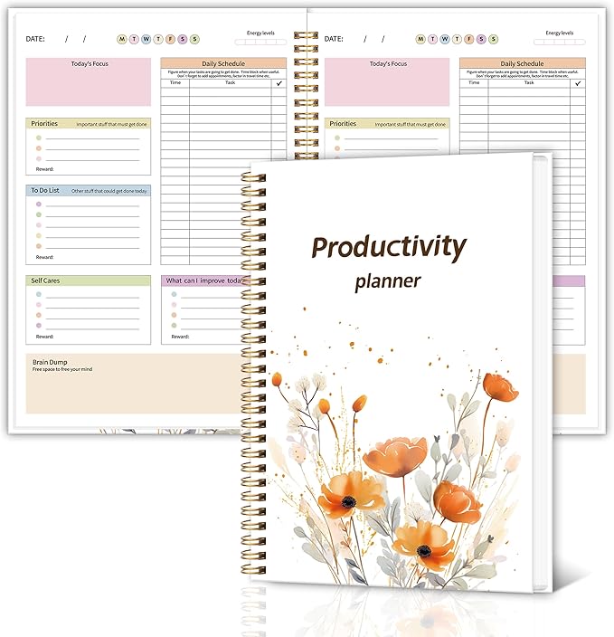 ADHD Daily Planner with Hardcover by meDolove