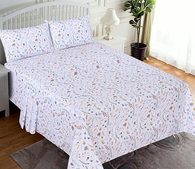 RUVANTI 100% Cotton Sheets – California King Percale Bedding, Cooling & - Image 2